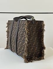 Okify Fendi Summer Tote Bag In Brown 37x16x29cm - 3