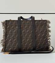 Okify Fendi Summer Tote Bag In Brown 37x16x29cm - 1