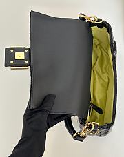 Okify Fendi Baguette Sequin Bag In Black 27x7x13cm  - 2