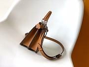 Okify Fendi Peekaboo ISeeU Mini Bag In Brown 20x11x15.5cm - 5