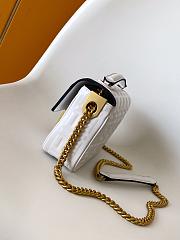 Okify Fendi Baguette Bag In White 24x7x14.5cm - 5