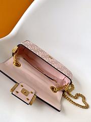 Okify Fendi Baguette Bag In Pink 24x7x14.5cm - 5