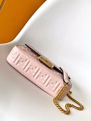 Okify Fendi Baguette Bag In Pink 24x7x14.5cm - 4