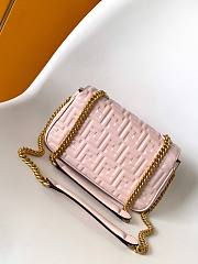 Okify Fendi Baguette Bag In Pink 24x7x14.5cm - 2