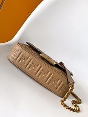 Okify Fendi Baguette Bag In Brown 24x7x14.5cm - 6