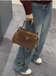 Okify Balenciaga Mini Rodeo Bag In Brown 22x10x8.3cm - 6