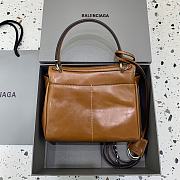Okify Balenciaga Mini Rodeo Bag In Brown 22x10x8.3cm - 2