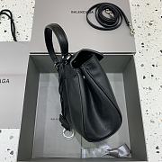 Okify Balenciaga Mini Rodeo Bag In Black With Silver Hardware 22x10x8.3cm - 5
