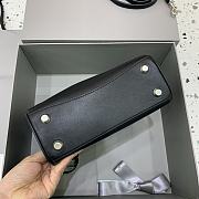 Okify Balenciaga Mini Rodeo Bag In Black With Silver Hardware 22x10x8.3cm - 2