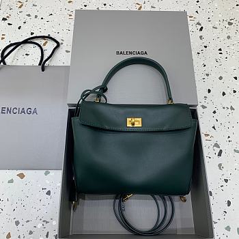 Okify Balenciaga Mini Rodeo Bag In Dark Green 22x10x8.3cm