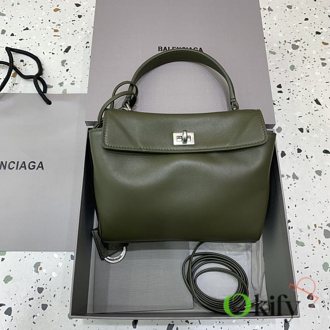 Okify Balenciaga Mini Rodeo Bag In Green 22x10x8.3cm - 1