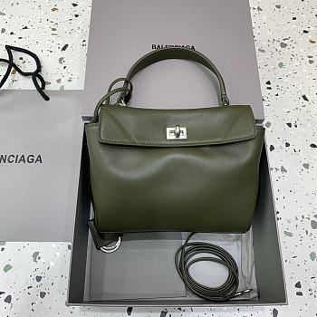 Okify Balenciaga Mini Rodeo Bag In Green 22x10x8.3cm