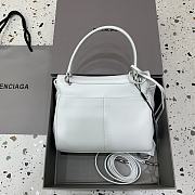 Okify Balenciaga Mini Rodeo Bag In White 22x10x8.3cm - 6
