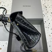 Okify Balenciaga Mini Rodeo Bag In Black Crocodile 22x10x8.3cm - 5