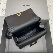 Okify Balenciaga Bel Air Flap Bag XS In Black 23x5.5x18cm - 3