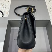 Okify Balenciaga Bel Air Flap Bag XS In Black 23x5.5x18cm - 2