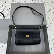 Okify Balenciaga Bel Air Flap Bag XS In Black 23x5.5x18cm - 1