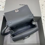 Okify Balenciaga Bel Air Flap Bag XS In Gray 23x5.5x18cm - 3