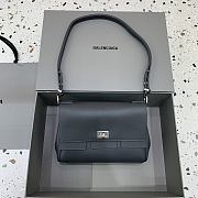 Okify Balenciaga Bel Air Flap Bag XS In Gray 23x5.5x18cm - 1