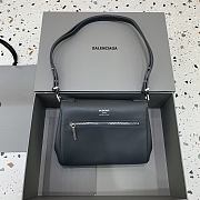 Okify Balenciaga Bel Air Flap Bag XS In Gray 23x5.5x18cm - 2