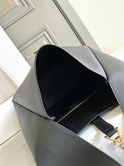 Okify YSL LE 5 À 7 Large Supple In Black Grained Leather 30x31x13cm - 4
