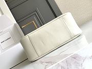 Okify YSL LE 5 À 7 Large Supple In White Grained Leather 30x31x13cm - 5
