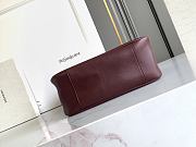 Okify YSL LE 5 À 7 Large Supple In Red Grained Leather 30x31x13cm - 5