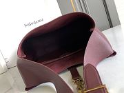 Okify YSL LE 5 À 7 Large Supple In Red Grained Leather 30x31x13cm - 2