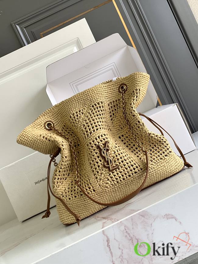 Okify YSL Jamie Shopping Raffia Tote Bag 35x35x10CM - 1
