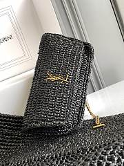 Okify YSL Icare Maxi Raffia Tote In Black 37/55x43x5cm - 3
