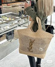 Okify YSL Icare Maxi Raffia Tote In Beige 37/55x43x5cm - 5