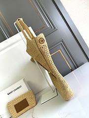 Okify YSL Icare Maxi Raffia Tote In Beige 37/55x43x5cm - 4