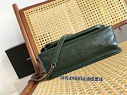 Okify YSL Niki Medium Bag In Dark Green Vintage Leather 28x20x8.5cm - 5