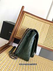 Okify YSL Niki Medium Bag In Dark Green Vintage Leather 28x20x8.5cm - 4