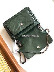Okify YSL Niki Medium Bag In Dark Green Vintage Leather 28x20x8.5cm - 2