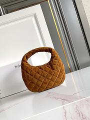 Okify YSL Icarino In Caramel Quilted Suede Bag 17x13x3cm  - 2