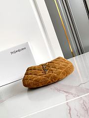 Okify YSL Icarino In Caramel Quilted Suede Bag 17x13x3cm  - 5