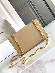 Okify YSL Kate Embossed Leather Bag In Beige 20x12.5x5cm - 3