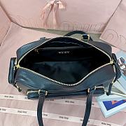 Okify MiuMiu Pocket Washed Nappa Leather Bag In Black 32x15.5x11cm - 4