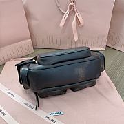 Okify MiuMiu Nappa Leather Pocket Bag In Black And Brown 21x12x6cm  - 6