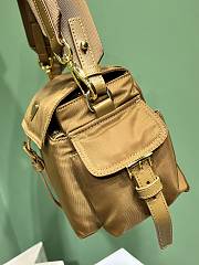 Okify Prada Medium Explore Nappa Leather Shoulder Bag With Flap In Brown 30x14x10cm - 4