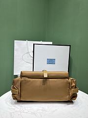 Okify Prada Medium Explore Nappa Leather Shoulder Bag With Flap In Brown 30x14x10cm - 2