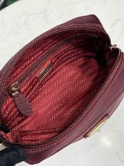 Okify Prada Small Re-Nylon Pouch In Burgundy 17x11x5.5cm - 5