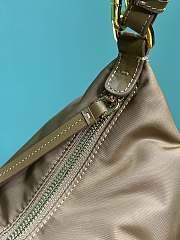 Okify Prada Explore Large Re-Nylon And Leather Bag In Brown 1BC264 32x22x11.5cm - 6