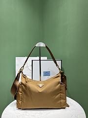 Okify Prada Explore Large Re-Nylon And Leather Bag In Brown 1BC264 32x22x11.5cm - 1