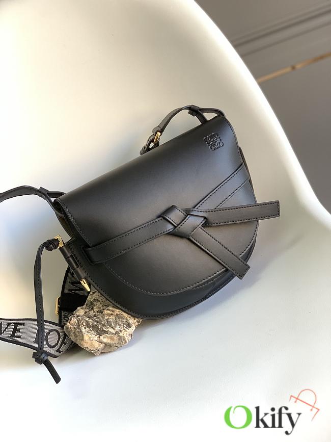 Okify Loewe Gate Bag In Black 20x19x11.5cm - 1