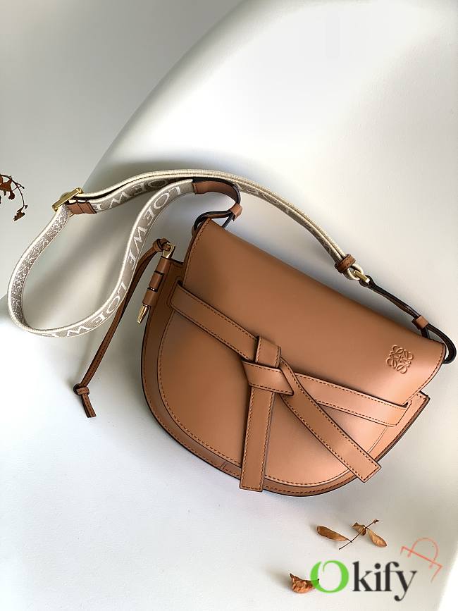 Okify Loewe Gate Bag In Brown 20x19x11.5cm - 1