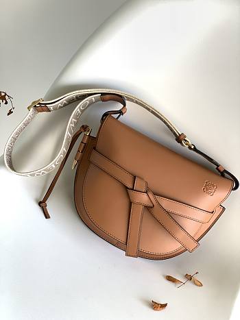 Okify Loewe Gate Bag In Brown 20x19x11.5cm