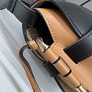 Okify Loewe Gate Bag In Black And Brown 20x19x11.5cm - 4