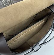 Okify Loewe Gate Bag In White And Dark Brown 20x19x11.5cm - 5